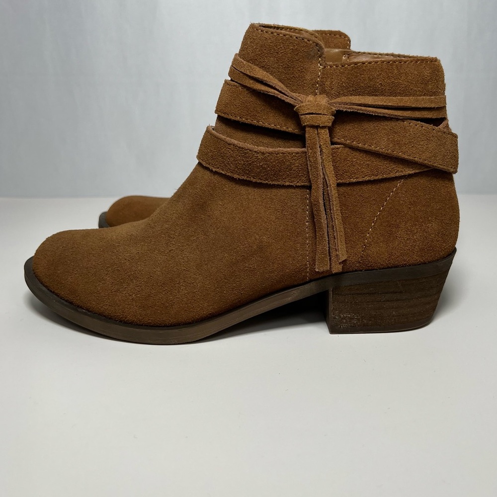 Kensie Glence Ankle Bootie Tan Suede Women’s Size 6